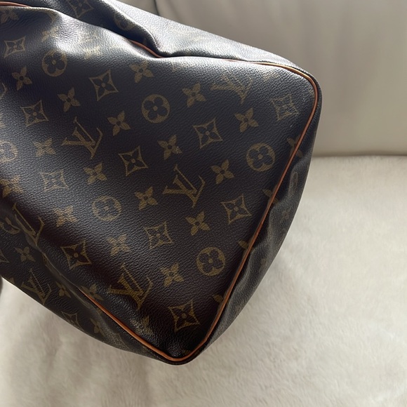 Louis Vuitton 50 Keepall Monogram Canvas Tote Travel Duffle Bag with name tag - Picture 12 of 15